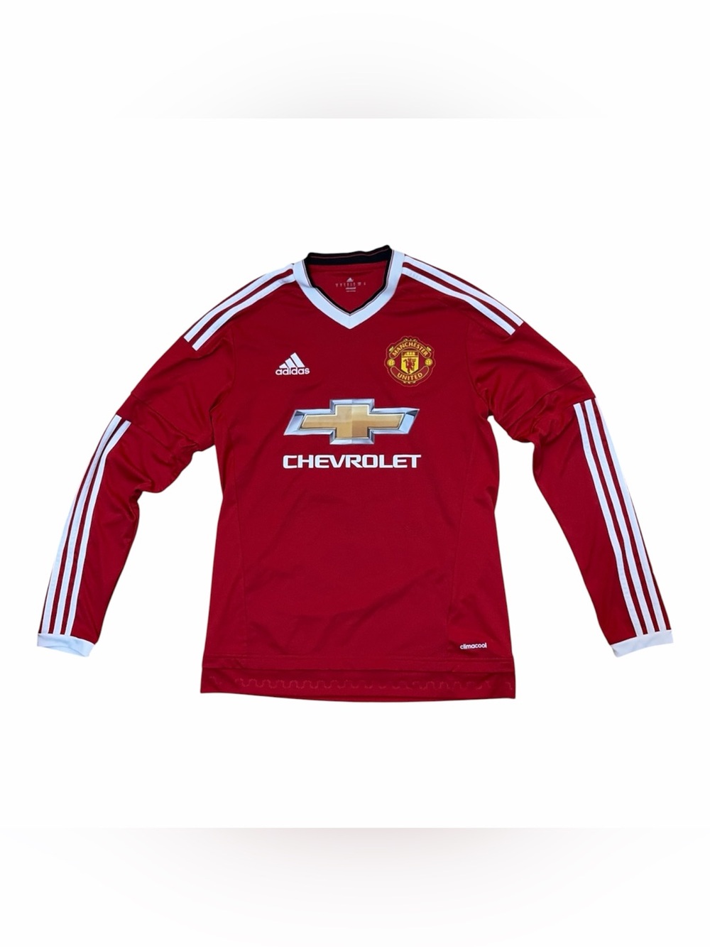 Manchester United 2015 2016 Home Football Soccer Jersey Long Sleeve Shirt Size S